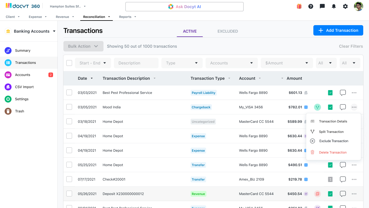 Transactions Possible Duplicate Transaction