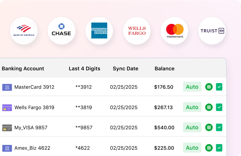 Bank Credit Card Reconciliation