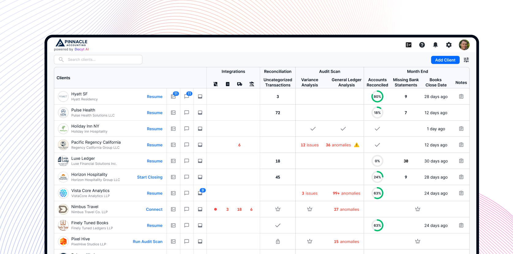 Client Dashboard